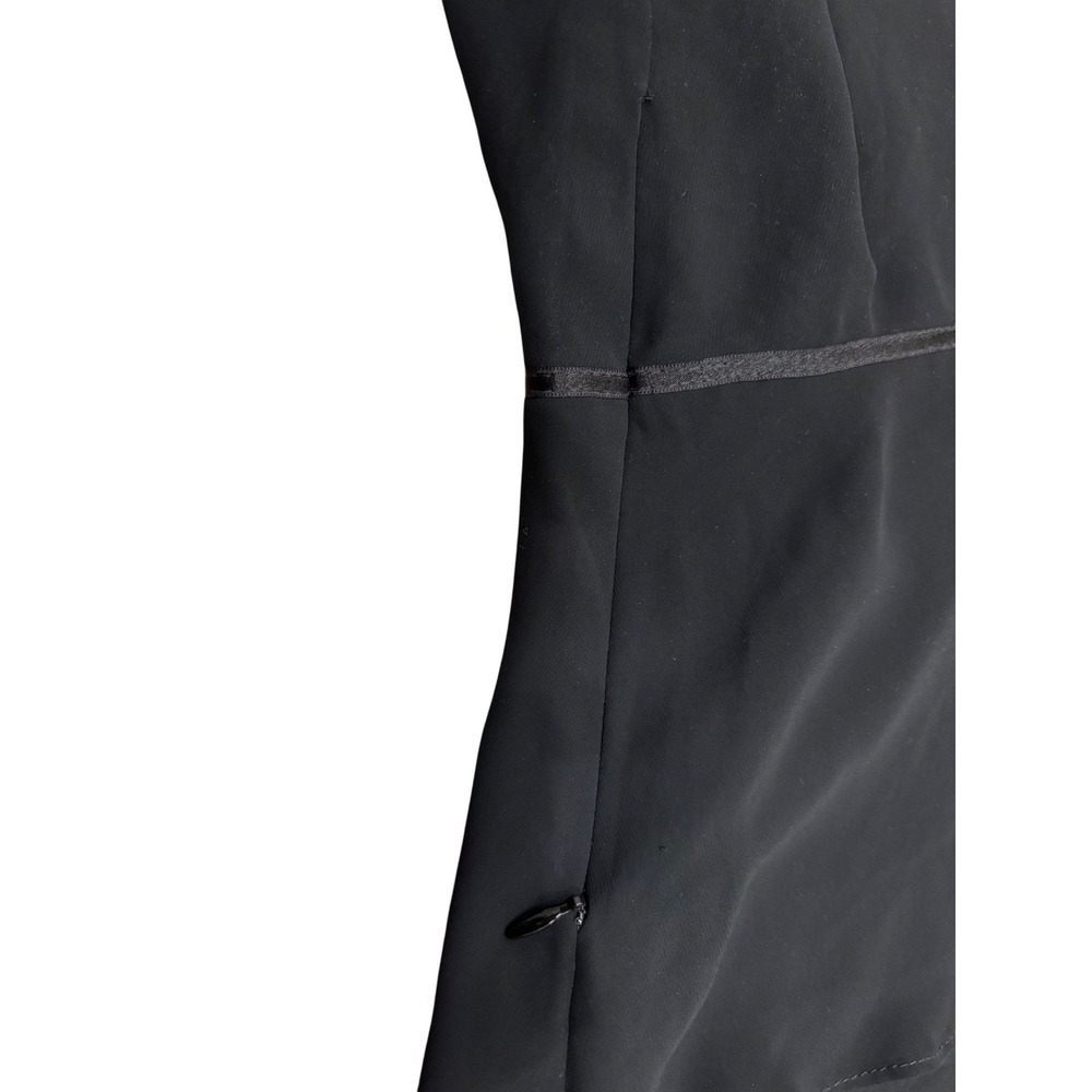 BCBGMAXAZRIA Black Sleeveless Layered Ruffle V-Neck Tank Top - Picture 6 of 7